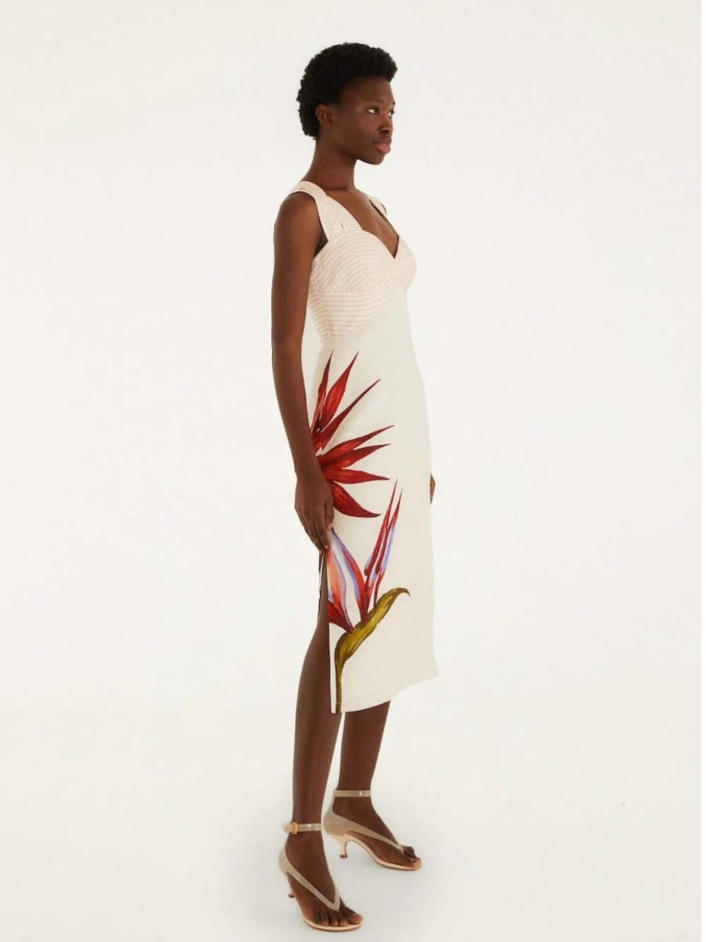Strelitzia Sand Midi Dress - Picture 4 of 4